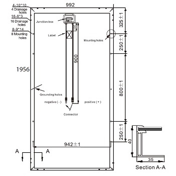 315W-330W 單晶矽太陽能模組